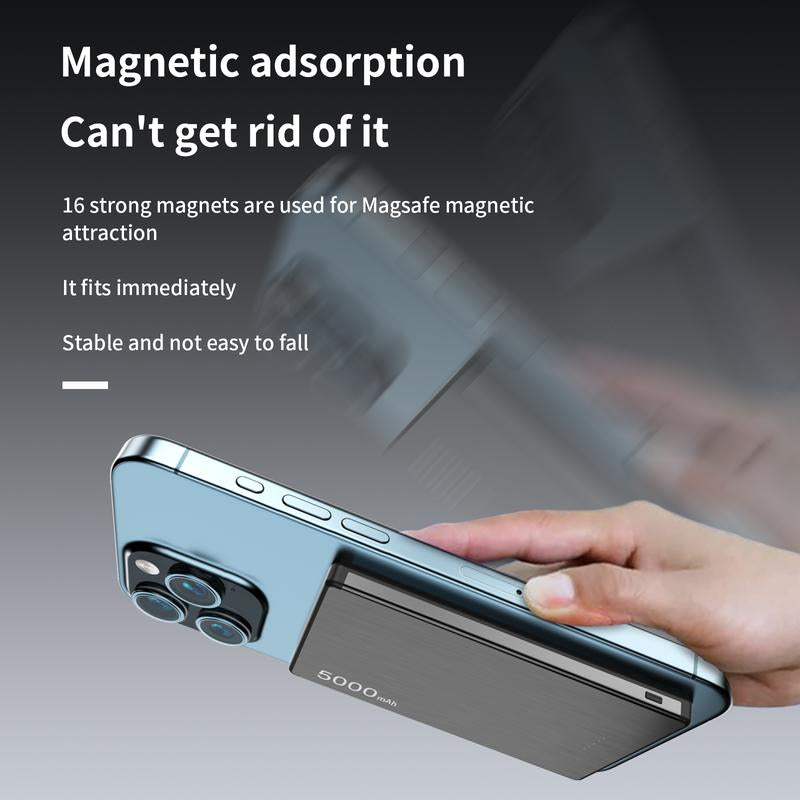Slim Magnetic Power Bank Phone Charger